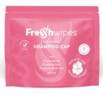 Fresh Wipes No Rinse Shampoo Cap with Pro Vitamin B5, Aloe Vera, & Conditioner | Microwaveable Shampoo Caps for Elderly, Post Surgery, Disabled,