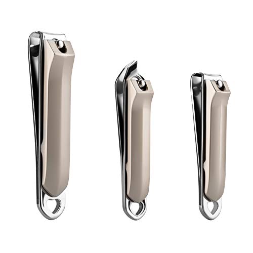 Nail Clippers,Fingernail and Toenail Cutters, Sharp and Durable Nail Cutter,Made of Medical Grade Stainless Steel,Nail Clipper Gift for Men and W