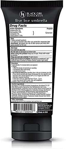 BlackGirlSunscreen SPF 30 Sunscreen with Natural Ingredients and Formulated for Women of Color,No Synthetic Fragrance and Cruelty Free - 3 FL OZ,