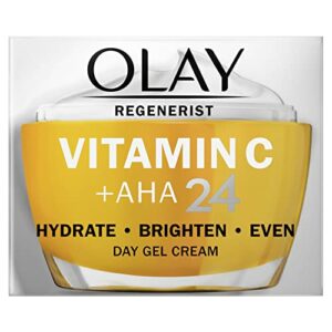 Olay Vitamin C + AHA24 Day Gel Face Cream With Vitamin C, AHA & Niacinamide For Bright And Even Skin Tone, 50ml