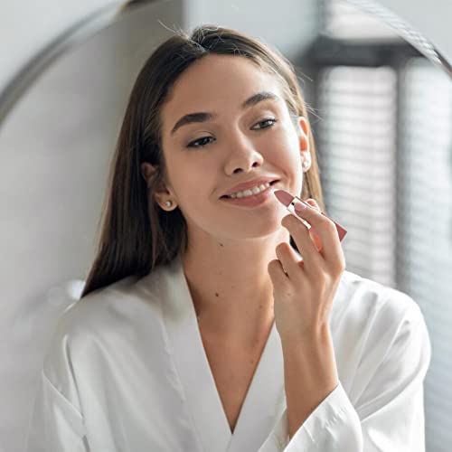 Matte Lipstick Long Lasting, Non Stick Cup Velvet Lipstick Lip Gloss Waterproof Lipstick Professional Lipstick Cosmetics Make Up Gifts Full-Cover