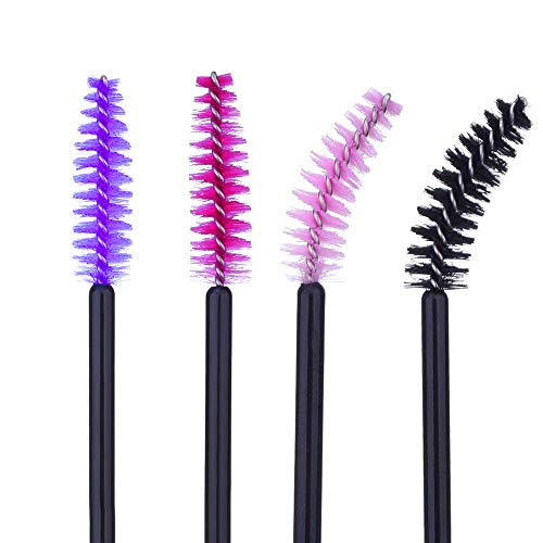 Disposable Eyelash Brushes Mascara Wands Eye Lash Eyebrow Applicator Cosmetic Makeup Brush Tool Kits (200PC, Multicolor)