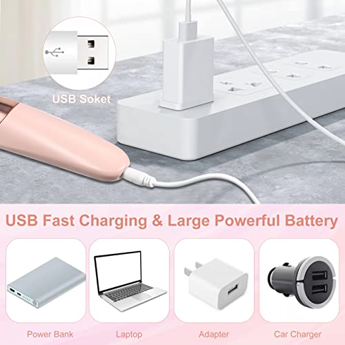 Pretfy Foot File, Electric Foot Callus Remover Rechargeable Pedicure Tool, 10 in 1 Electric Pedicure Feet Callus Remover Foot Care For Dead Skin