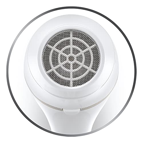 Remington Hydraluxe Hair Dryer with Moisture Lock Conditioners - Includes Diffusor and Slim Styling, Wide Drying Concentrators - AC8901, White