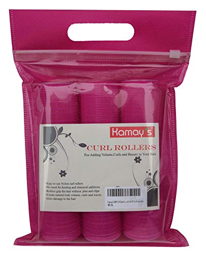 Medium Size Hair Rollers Curlers Self Grip Holding Rollers Hairdressing Curlers Hair Design Sticky Cling Style For DIY Or Hair Salon By Kamay's (