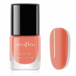 Quick Dry Nail Polish - High Gloss Nail Varnish Polish Quick Dry In 60s, No Baking Long Lasting Nail Varnish Gel, Grapefruit Color Nail Art Polis