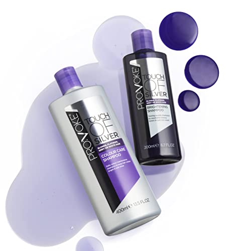 PROVOKE Touch Of Silver Colour Care Shampoo 200ml, Daily Colour Protect Shampoo, Prolongs Colour & Adds Shine