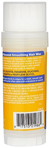 CANTU Flaxseed Smoothing Hair Wax with Shea butter beeswax, Honey & Coconut Oil (Strong Hold) 2oz 56 g (Pack of 1)