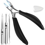 Toe Nail Clippers for Thick Nails for Elderly, 4PC Toenail Clipper for Men Professional Ingrown Toenail Tool Sharp Nail Clippers with Nail File C