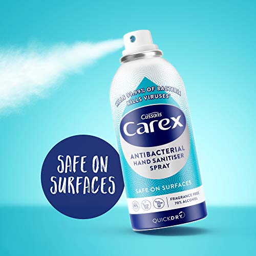 Carex Antibacterial Hand and Surface Santister Spray, 100 ml (Pack of 6)