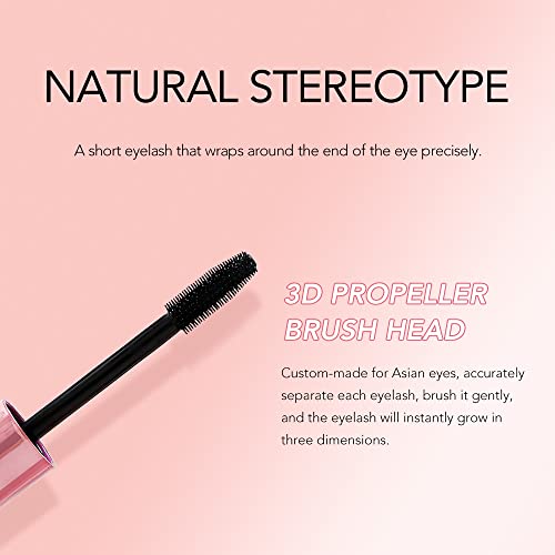 Fuxury Mascara, 5X Lengthening Volumizing Waterproof Long Lasting Mascara,Gives Lashes Volume,No flakes,No Smudge,No Clumping,Long Lasting All Da