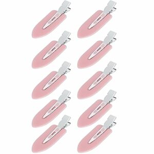 10Pcs No Bend Hair Clips, Pin Curl Clips for Bangs, No Crease Hair Clips, Styling Curl Clips for Girls, Creaseless Hair Clips for Hair Styling, F