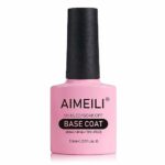 AIMEILI Base Coat Gel Nail Polish Soak Off UV LED Gel Nail Varnish 10ml