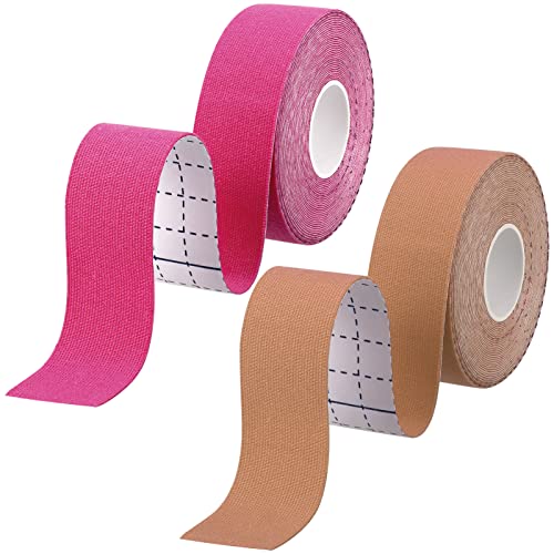 FANTESI 2 Rolls Anti Wrinkle Tape Wrinkle Patches, (500CM*2.5CM) Face Eye Neck Lift Tape Multifunctional High Elasticity Forehead Frown Facial Li