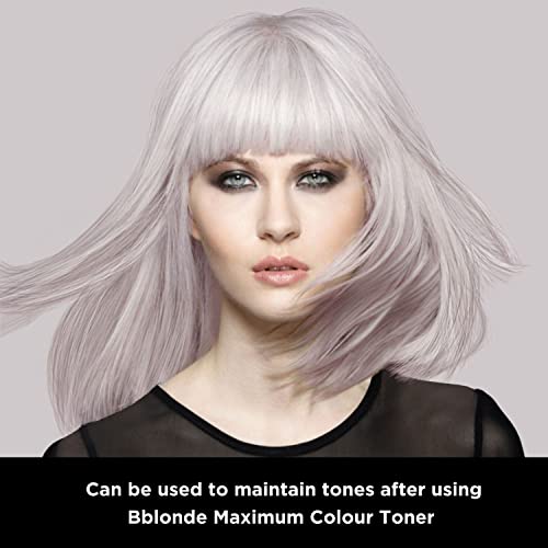 Jerome Russell Bblonde Silver Toning Drops - Non-Permanent Silver Hair Toner, Refresh & Maintain Blonde Hair Dye, Add Drops in Shower with Shampo