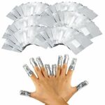 100pcs Aluminium Foil Nail Wraps Acrylic Gel Polish Remover - No Acetone