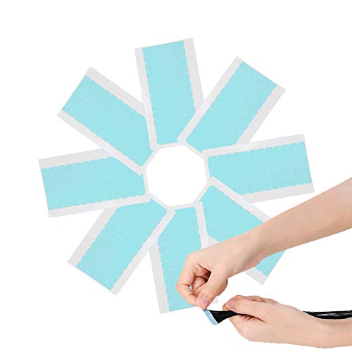 Hair Extension Tape Tabs, 96pcs Pre-cut Double Sided Adhesive Tapes in Hair Extensions, Beauty Tool for Human Hair Weft Replacement - Waterproof