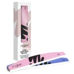 Mylee Dual Grit Foam Nail Files 200/280 Grit - Pack of 2 - Dual Sided Buffer, Professional Salon-Quality Manicure at Home, Prep, Buff & Perfect N