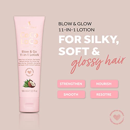 Lee Stafford Coco Loco & Agave Blow & Go 11-in-1 Hair Cream Lotion - Hair Conditioning,Treatment