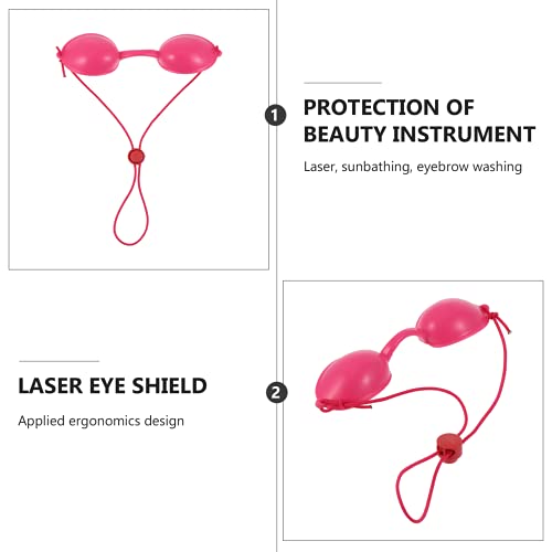 Healifty Tanning Bed Goggles Flexible Tanning Goggles Adjustable UV Eye Protection, Safety Goggle Shading Patch Safety Eye Patch for Salon Indoor