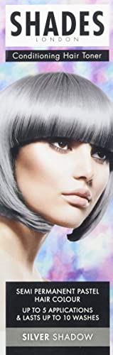 Shades Of London Silver Shadow Semi Permanent Pastel Hair Colour, 75 ml