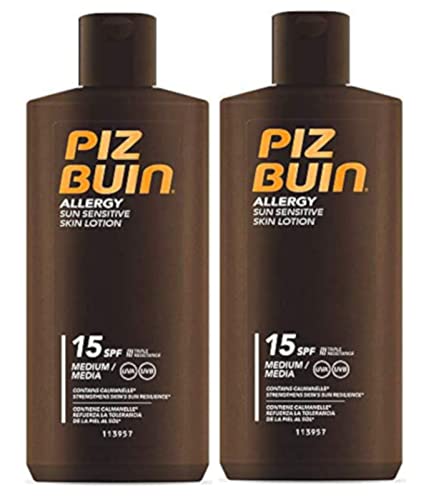 Piz Buin Allergy Sun Lotion Spf 30 (2 Pack) 2 X 200Ml Each Prevent Prickly Heat