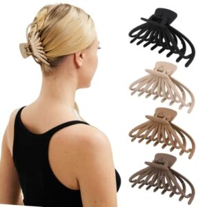 Zou Rena Hair Clips Women,Extra Large Hair Clips for Thick Hair 12.5 cm(4.9 Inch)-Large Claw Clip & Hair Claw-Claw Hair Clips-Big Claw Clips for