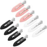 Sularpek 10 Pcs No Bend Hair Clips,Makeup Hair Clip,No Crease Hair Pin Clips,Styling Curl Clips Accessories,for Hair Styling, Face Washing, Makeu