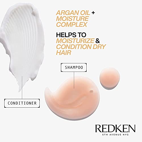 REDKEN Shampoo & Conditioner, For Dry Hair, Argan Oil, Softness and Shine, All Soft, Power Duo 500 ml Set