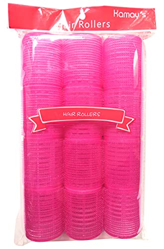 Medium Size Hair Rollers Curlers Self Grip Holding Rollers Hairdressing Curlers Hair Design Sticky Cling Style For DIY Or Hair Salon By Kamay's (