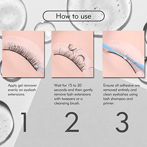 Eyelash Extension Remover Cream, Professional Eyelash Extension Glue Removal Cream Low Irritation Fast Acting Removing Eyelash Extension Glue Cre