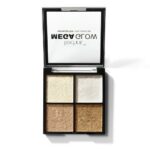 Technic Mega Glow Highlighter Palette - 4 Highly Pigmented, Long Lasting Shimmer Powders That Blend Beautifully To Highlight and Enhance Makeup O