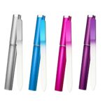 4PCS Glass Nail File,Professional Gradient Color Crystal Nail Files,Premium Glass Nail File,Professional Salon Manicure Tool,Durable Portable Nai