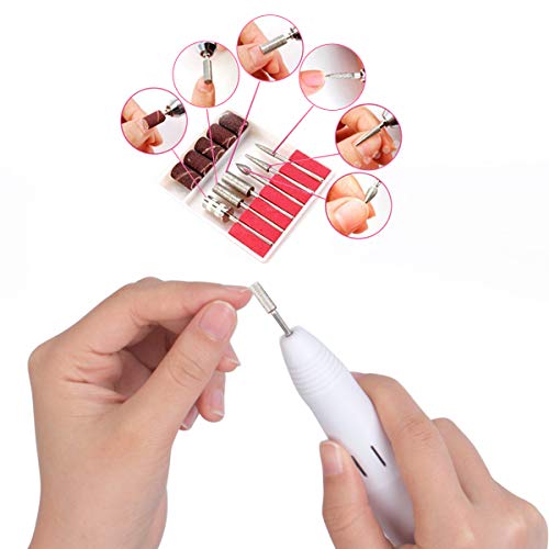 Nail Drill Machine Electric Nail File Drill Set Kit 20000RPM Cadrim Electric Nail Drill Sanding Bands Low Noise Vibration Acrylic Nails Gel Nail