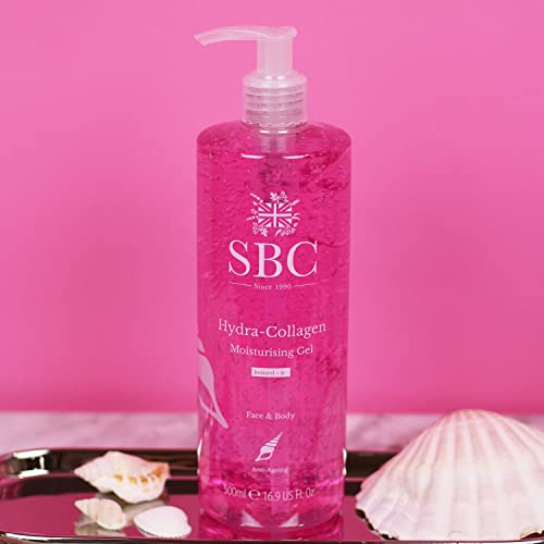 SBC Skincare Hydra-Collagen Moisturising Gel - 1000ml | Anti-Ageing Collagen Gel | Oil-Free Lightweight Face And Body Moisturiser Gel | Collagen