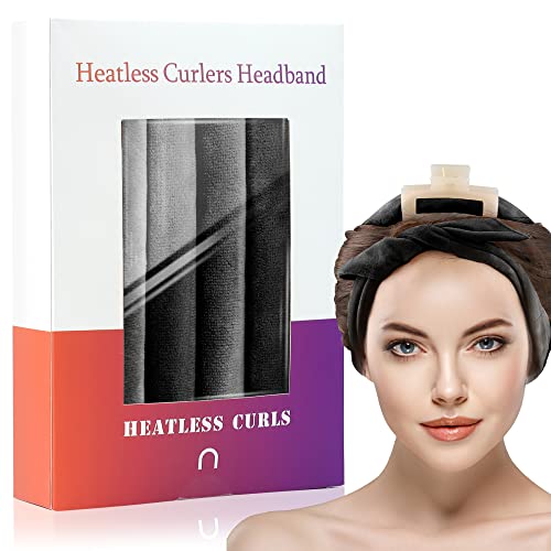 Pefei Comfortable Heatless Curlers Headband for All Hair Types - Sleep Soundly in Soft and Gentle Heatless Curls Headband