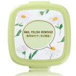 Renyigou Nail Varnish Remover Pads in Box,Travel portable Nail Polish Remover Pads (Chamomile, 40 Count (Pack of 1))