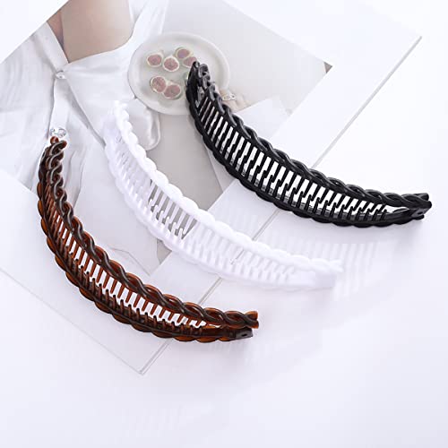 Banana Hair Clips Clincher Combs Bananas Combs Double Banana Clip Fishtail Banana Hair Clip Fish Shape Ponytail Banana Clip Vintage Hair Accessor