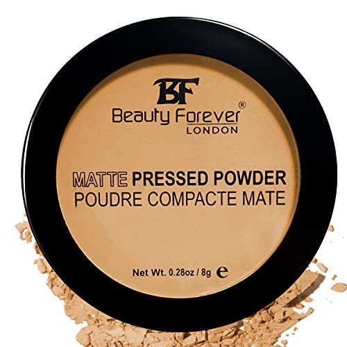 Beauty Forever Matte Pressed Powder, Oil Free & Lightweight, 8gms (01 TRANSPARENT)