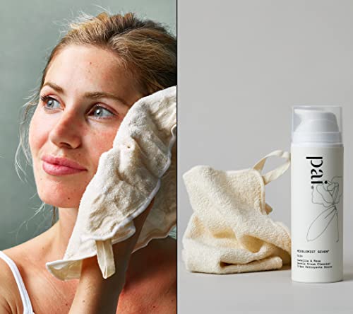 Pai Skincare London | Organic Muslin Face Cloths for Gentle Cleansing and Exfoliation, Reusable Skin Cleansing Wipe for Sensitive Skin. Twin Flye