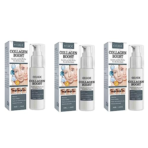 EELHOE Collagen Boost Anti Aging Serum, Anti-Aging Serum, Anti-Wrinkle Face Serum Fade Microgroove, Blemish Skin Corrector Serum, Dark Spot Corre