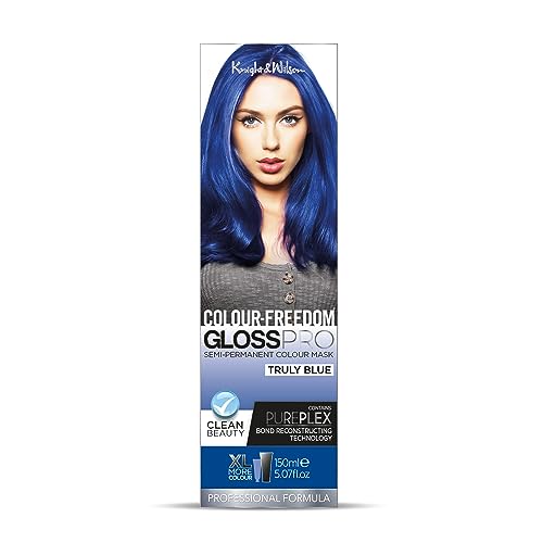 Colour-Freedom Gloss Pro 150ml Silver Blonde Semi-Permanent Hair Colour - Ultra-Vibrant Vegan Colour Mask with PurePlex | Ammonia Free Colour Las