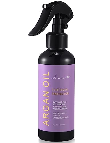 Lanvier Heat Protection Spray for Hair 200ml, Hair Heat Protection Spray Protect Hair up to 230 C from Flat Iron, Curling Iron & Hair Blow Dryer,