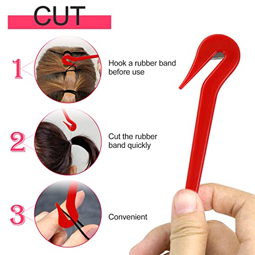 Hanyousheng Hair Bands, 1000 Pcs Hair Elastic Bands, Black and Clear Small Hair Bands, Small Elastic Bands for Hair, for Kids Hair Braiding,Weddi