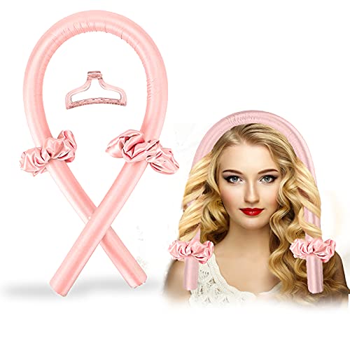 Heatless Curling Rod Headband, ZAHRVIA No Heat Silk Curls Headband Sleep In Overnight Soft Headband Wave Formers Hair Curlers DIY Hair Styling To