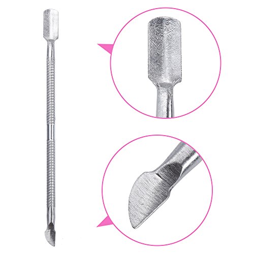 Lictin 200 Pcs Foil Nails Wraps Remover With Cuticle Pusher, Nail Art Soak Off Foil Nail Wraps With Cotton Pad For Acrylic Gel Nail Polish Remova