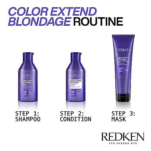 Redken Purple Shampoo, For Blonde Hair, Vi Violet Pigment, Color Extend Blondage, 300 ml