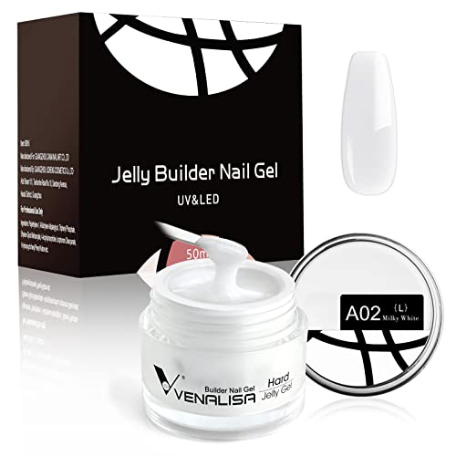 VENALISA 50ml Builder Base Gel Nail Gel Kit Nail Art Acrylic French Nails Smoke Nude Pink Natural Color Builder Nail Extend Gel…