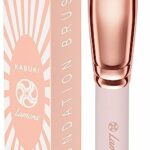 Make Up Brush Foundation Kabuki Flat Top - Perfect For Blending Liquid, Cream or Flawless Powder Cosmetics - Buffing, Stippling, Concealer - Prem