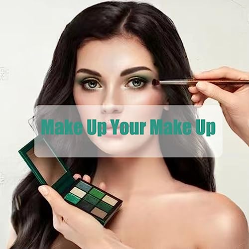 Green Eyeshadow Palette - Shimmer Eye Shadow Palette Matte and Glitter EyeShadow Make-Up Palettes Waterproof, Highly Pigmented Dark, Yellow, Gree